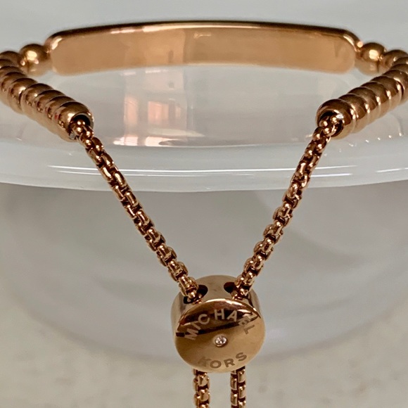 MICHAEL KORS CRYSTAL PLAQUE W/SLIDER BRACELET NWOT - Picture 6 of 8